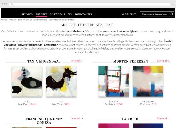 Creare un sito web per un artista