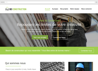 modèle de site de construction