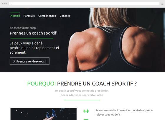 Come creare un sito per allenatore sportivo e fitness