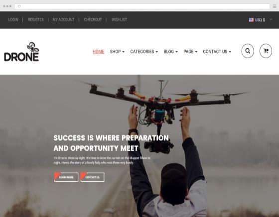 Creare e progettare un sito web per un pilota drone